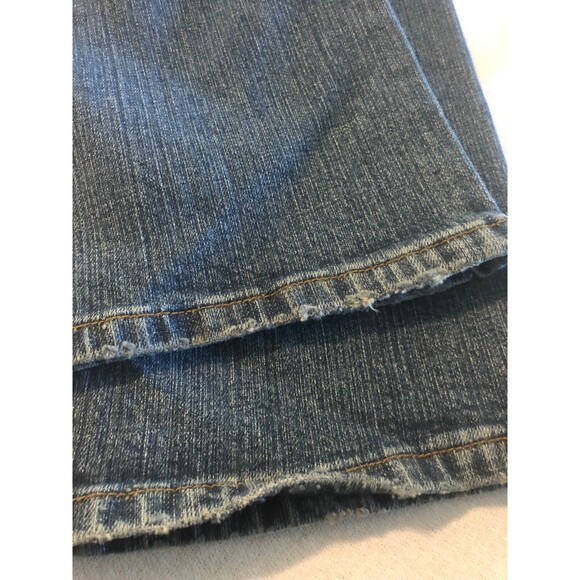 Bebe Women's Jeans Sophie Bootcut Rhinestones Distressed Size 31 X 34 NWT - Picture 8 of 10